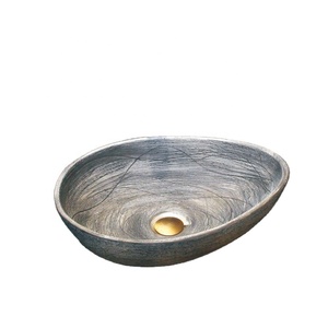 <span class=keywords><strong>Lavabo</strong></span> da <span class=keywords><strong>Bagno</strong></span> in Ceramica Fatto a Mano, <span class=keywords><strong>Design</strong></span> Moderno ed Elegante di Forma Ovale - Product Image 1