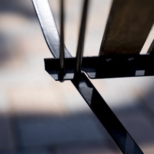 Chaises de jardin en <span class=keywords><strong>métal</strong></span> pliant français, <span class=keywords><strong>chaise</strong></span> d'extérieur pour mariage, <span class=keywords><strong>bistrot</strong></span>, bon marché - Product Image 5