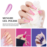 MH Pro Uv Led Gel Polish Résine Inodore Élastique Caoutchouc Base Coat 15ml Hema Couverture Libre Rose Nude Caoutchouc Base Gel Couleur