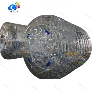 Customized Large PVC Clear Inflatable Walking Water Rolling Roller Balls Tube Toy Ball