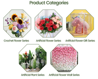 Bouquet de fils tricotés pour sapin de Noël moderne, fait main, en tissu polyester écologique, finition mate, pour la Sainte Vespèce