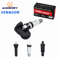 Sensor TPMS Universal ANDEREY, 433 MHz 315 MHz, Herramienta Programable de Monitoreo de Presión para el 98% de los Modelos de Automóviles de Pasajeros, Superventas