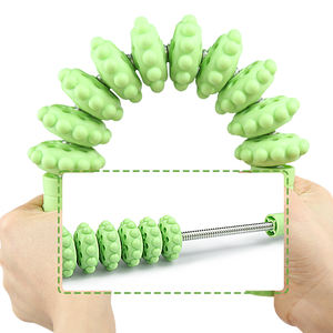 Rouleau de massage des dents de loup 2 en 1 Rouleau à dix roues pliable pour l'entraînement de force des bras Contact bionique pour l'entraînement - Product Image 5