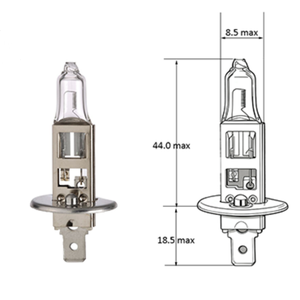 Ampoule halogène de voiture Nortimix H1 Super White Light 12V 55W de haute qualité avec garantie de 1000 heures Nouveau matériau en verre - Product Image 4