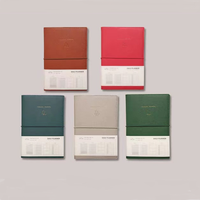 Carnets d'étudiant reliés en cuir avec impression personnalisée, format A5 A6, journal en papier, classeur, carnet à points épais, agenda en papier 2026