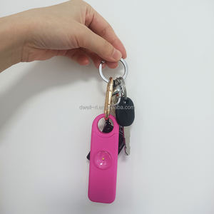130db Emergencia Autodefensa Oem Alarma de seguridad personal Llavero Recargable Portátil para Mujeres Niños con luz LED - Product Image 6