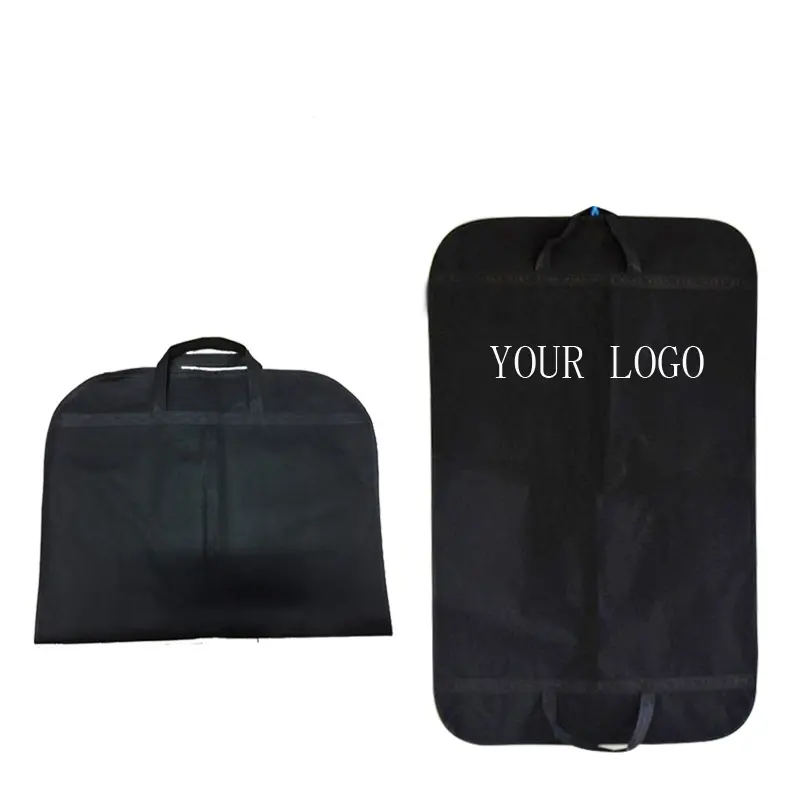 Boutique personalized dust bag eco friendly non woven custom suit cover durable garment bag