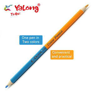YALONG Vente chaude Fournitures de peinture pour étudiants Crayons de couleur de haute qualité à double tête en bois <span class=keywords><strong>24</strong></span> couleurs pour enfants - Product Image 3