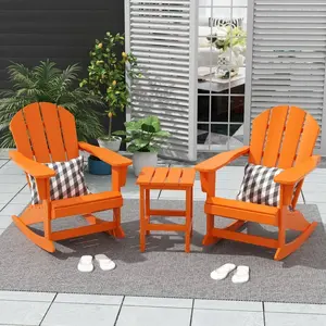 Alta qualità impermeabile giardino esterno Patio spiaggia classico pieghevole Lounge plastica dura compensato Adirondack sedie mobili