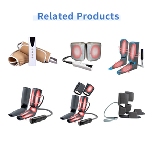 Masseur de pieds Machine électrique Compression d'air Masseur de jambes <span class=keywords><strong>Massage</strong></span> des pieds et des mollets pour soulager la douleur Gonflement Œdème avec poche - Product Image 4