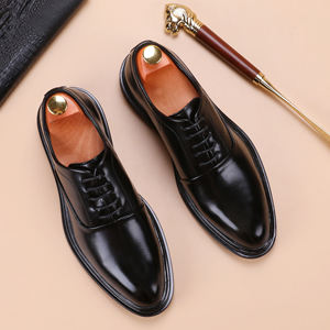 أحذية رجالية رسمية من الجلد الصناعي بتصميم إيطالي، أحذية جلدية مناسبة للزفاف - Product Image 2