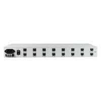 Convertisseur analogique de téléphone sur fibre optique Fctel 60 canaux Fxo Fxs Voice Mux avec Ethernet et RS232