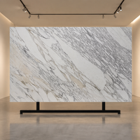 Grande dalle de marbre Calacatta Borghini naturel poli pour îlot de cuisine de luxe, comptoir, revêtement mural, carrelage de sol