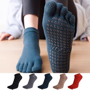 Năm ngón tay vớ yoga số lượng lớn đặt hàng-không trượt ngón chân cá nhân grip, vật liệu co giãn, OEM/ODM, thấp moq mới Grip vớ Pilates - Product Image 6