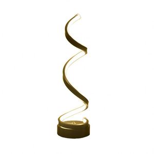 Modern Minimalist Spiral Bedroom Bedside Desk Creative Art Decoration LED <b>Table</b> <b>Lamp</b> - Product Image 1