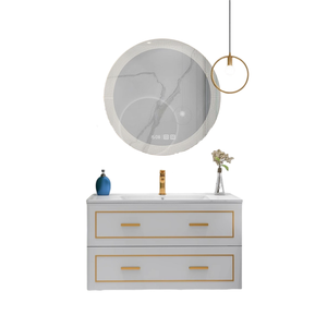 Tủ gương LED tròn hiện đại, đơn giản, bán chạy tại nhà máy, dùng cho nhà ở & khách sạn, để bàn trang điểm và lưu trữ - Product Image 6