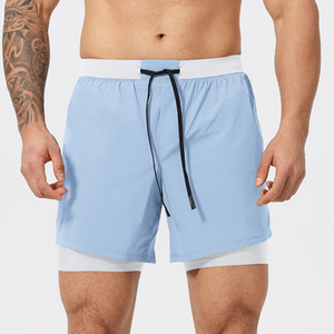 Ropa Deportiva Personalizada para Hombre, Ropa Deportiva para Exteriores, Pantalones Cortos Ajustados 2 en 1, Pantalones Cortos Deportivos para Correr, Pantalones Cortos Deportivos con Cordón, Ropa Deportiva Activa - Product Image 6