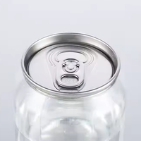 Canette de boisson en PET 8oz 11oz 12oz 16oz avec couvercle en aluminium anti-fuite pour boissons gazeuses pour boissons énergisantes café vin jus de fruit soda