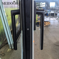 Porte coulissante extérieure en verre pour patio, en alliage d'aluminium, avec système de levage, pour balcon, modèle Meidoor Factory Project.