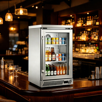 High Quality Countertop Air-cooled Wine Cooler BarCounter Drink Display Refrigerator Cabinet for bar