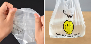 Wholesale Clear LDPE T-shirt <b>Packaging</b> <b>Bag</b> Thank You Shopping <b>Bag</b> pp Plastic Carrier <b>Bags</b> - Product Image 5