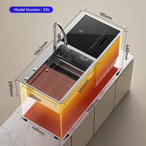 Évier ménager intégré Dishwasherau Tomatic Intelligent avec fonctions <span class=keywords><strong>de</strong></span> lavage et <span class=keywords><strong>de</strong></span> séchage <span class=keywords><strong>de</strong></span> stérilisation - Product Image 3