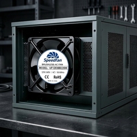 Hochleistungs-AC-Axiallüfter 91CFM 120*120*38mm 12038 mit Aluminiumlegierungsrahmen für Telekommunikations-Servergehäuse