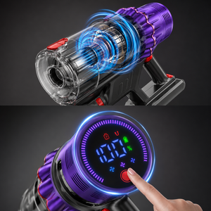 เครื่องดูดฝุ่นไร้สายแบบแท่ง 650W 38KPa มอเตอร์ BLDC ไร้แปรงถ่าน ใช้งานได้ 60 นาที ชาร์จซ้ำได้ สำหรับใช้ในบ้าน - Product Image 6