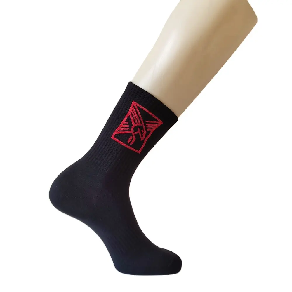 Chaussettes de sport en coton à séchage rapide pour homme, calcetines de course, conception personnalisée avec logo propre