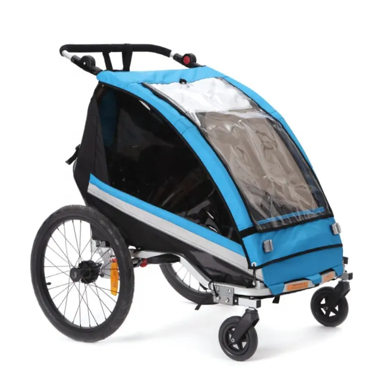 4 Wheel 2in1 Baby Bike Trailer Kids Children Bicycle Stroller Hand Wagon Stroller