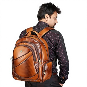 Vintage Genuine Leather <b>Laptop</b> <b>Backpack</b> Unisex Durable Buckle Closure Luxury Style Waterproof USB Port Eco-Friendly <b>Backpack</b> - Product Image 5