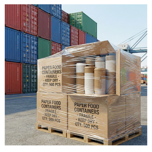 Contenedores de Papel Kraft Impreso Resistentes para Alimentos, Cajas Desechables a Prueba de Fugas para Vendedores de Comida Callejera y Marcas de Entrega a Domicilio - Product Image 6