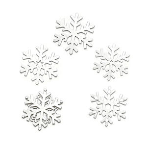 Marcapáginas de copos de nieve de Metal literario cortado con láser coleccionable de alta calidad 2025, marcapáginas promocionales plantados en plata para regalos - Product Image 2