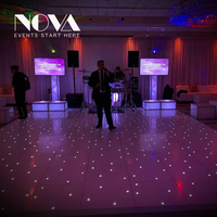 Location de piste de danse LED étoilée pour événements NOVA, décoration de mariage