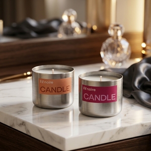 Envase de Lujo para Velas de Acero Inoxidable 304 de Grado Alimenticio, Venta al por Mayor, Contenedor Vacío Premium, Envío Inmediato - Product Image 6
