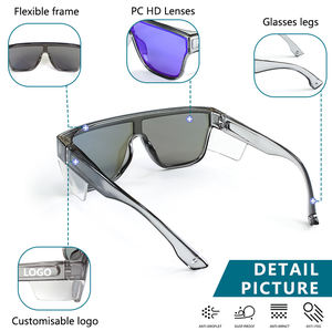 <span class=keywords><strong>Gafas</strong></span> de Sol Deportivas Cuadradas Tr90 <span class=keywords><strong>para</strong></span> Hombre, Polarizadas, Resistentes a Impactos, <span class=keywords><strong>para</strong></span> Ciclismo y Béisbol, con Logotipo Personalizado - Product Image 2