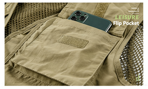 Gilet da pesca multitasche in rete da uomo, senza maniche, stile cargo, per fotografia, escursionismo, safari, viaggi, giornalismo - Product Image 4