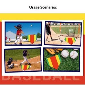 Tapis d'entraînement sur mesure pour softball et baseball, extra large, absorbant les chocs, pour l'entraînement au coup de balle et aux exercices de fielding à domicile - Product Image 3