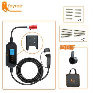 Cargador Portátil para Vehículos Eléctricos de 7KW/22KW, Nivel 2, 32A, Inteligente, de Montaje en Pared, Conectores SAE/J1772/IEC/GBT, Cable de 5m, WIFI/APP - Product Image 6