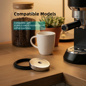 1 ENSEMBLE de groupes de <span class=keywords><strong>cafetière</strong></span> de 50 mm avec joint d'étanchéité compatible avec les modèles d'espresso <span class=keywords><strong>Delonghi</strong></span> EC685 EC680 EC9335M EC2351 - Product Image 3