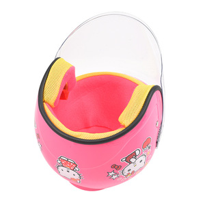 Trẻ em cô gái ấm áp dễ thương trẻ em pin xe an toàn Mũ bảo hiểm đầy đủ mặt bốn mùa phổ quát - Product Image 2