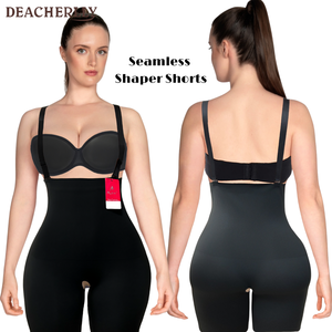 Culottes gainantes sans couture à taille haute, shorts gainants à entrejambe ouvert, contrôle du ventre, taille et cuisses, rehausseur de fesses - Product Image 2
