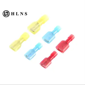 HLNS Female Connector Luer Lock Connector Male Female Rca 2 Pin Male DC Jack Nylon And Brass 22 To 16 Awg Fully Insulated