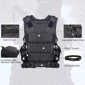Gilet tactique de style militaire pour jeux CS en extérieur, ajustement réglable, unisexe, pour l'entraînement - Product Image 6