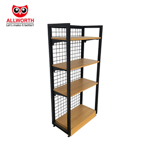 Estante de góndola de panel trasero liso de alta calidad de gran capacidad multicapa estante de exhibición de supermercado - Product Image 5