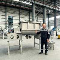 Mélangeur hélicoïdal horizontal basculant DZJX de qualité alimentaire 1500L 1000 kg pour poudres chimiques – Meilleur petit mélangeur industriel à ruban
