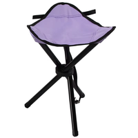 Tabourets pliants triangulaires robustes en tissu Oxford 600D ultralégers et compacts, avec structure en acier durable à trois pieds, pour la pêche
