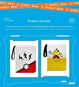 Album de rangement pour cartes Pokémon, figurines d'anime, album photo, album de collection à feuilles mobiles en PU avec fermeture éclair, pour fans de Game <span class=keywords><strong>King</strong></span>, pack de cartes Pikachu, <span class=keywords><strong>jouet</strong></span> - Product Image 3