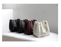 Bolso de hombro tipo cubo para mujer, bandolera de piel auténtica con asa superior, estilo hobo