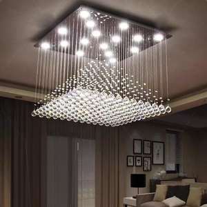 Plafonnier de mariage d'hôtel personnalisé éclairage de lustre en cristal de fil suspendu de salon - Product Image 6